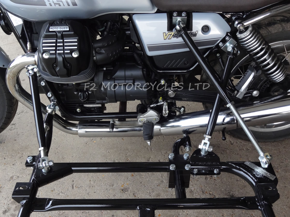 Moto Guzzi motorcycle and Sidecar