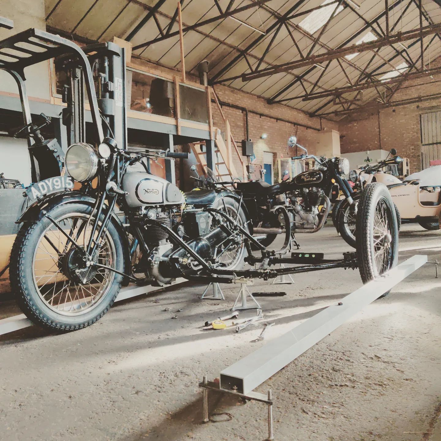 Norton Motorcycle and sidecar